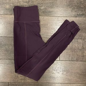 Athleta: Powervita Plum Barre Stirrup Pant (Medium)
